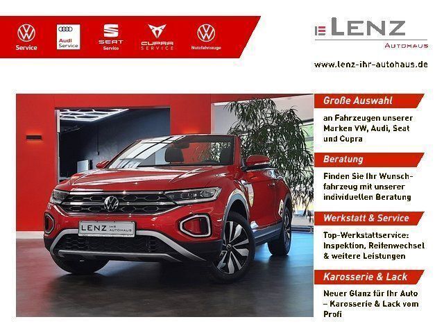 Rot Gebraucht 2023 VW T-Roc Cabriolet Move Cabrio | 26.790 € (Fairer Preis) - Bild 1/4