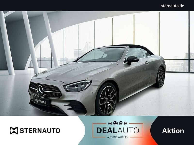 Mojavesilber Gebraucht 2022 Mercedes E450 AMG line Cabrio | 43.911 € (Superpreis) - Bild 1/4