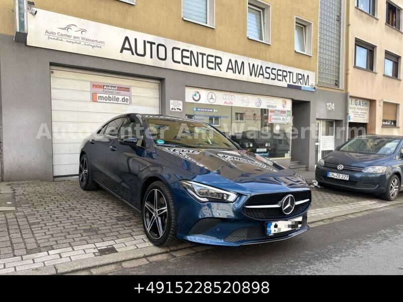 Denimblau metalliclack Gebraucht 2019 Mercedes CLA220 Limousine | 25.990 € (Superpreis) - Bild 1/4