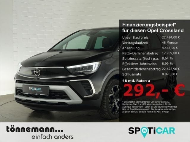 Schwarz Gebraucht 2024 Opel Crossland Elegance SUV | 22.424 € (Fairer Preis) - Bild 1/4
