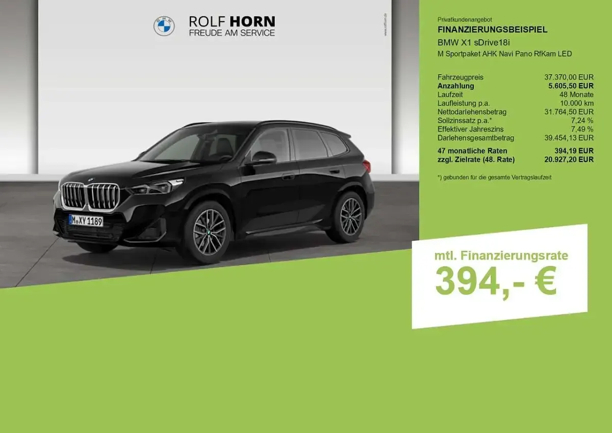 Gebraucht BMW X1 M Sport 136 PS (100 kW) 2025 Black sapphire SUV