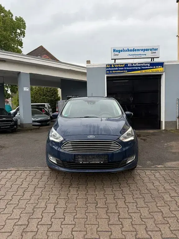 Gebraucht Ford Grand C-Max Titanium 150 PS (110 kW) 2017 Blau Van / Kleinbus