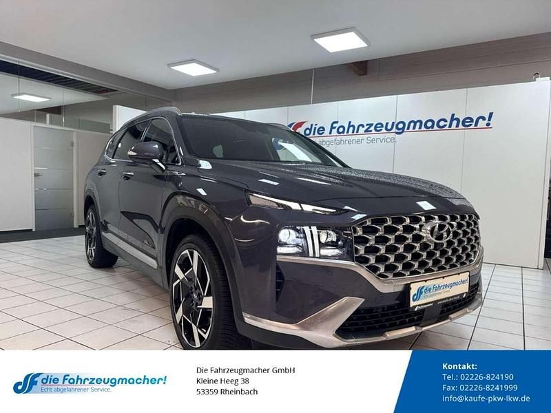 Blau Gebraucht 2021 Hyundai Santa Fe Prime SUV | 31.788 € (Guter Preis) - Bild 1/4