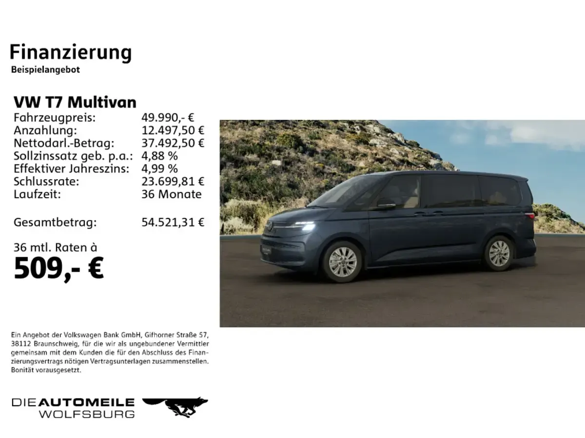 Käytetty VW Multivan Life 150 HP (110 kW) 2025 Tila-auto
