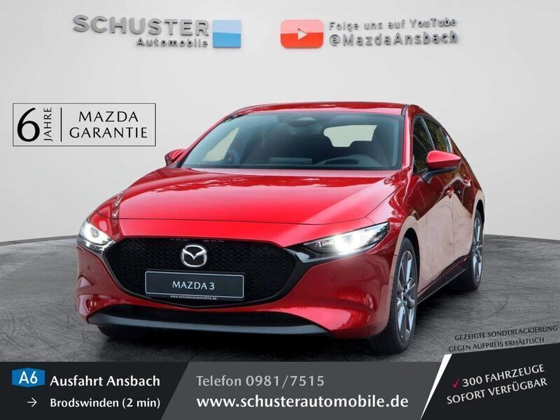 Rot Neu 2024 Mazda 3 Exclusive Limousine | 29.980 € (Fairer Preis) - Bild 1/4