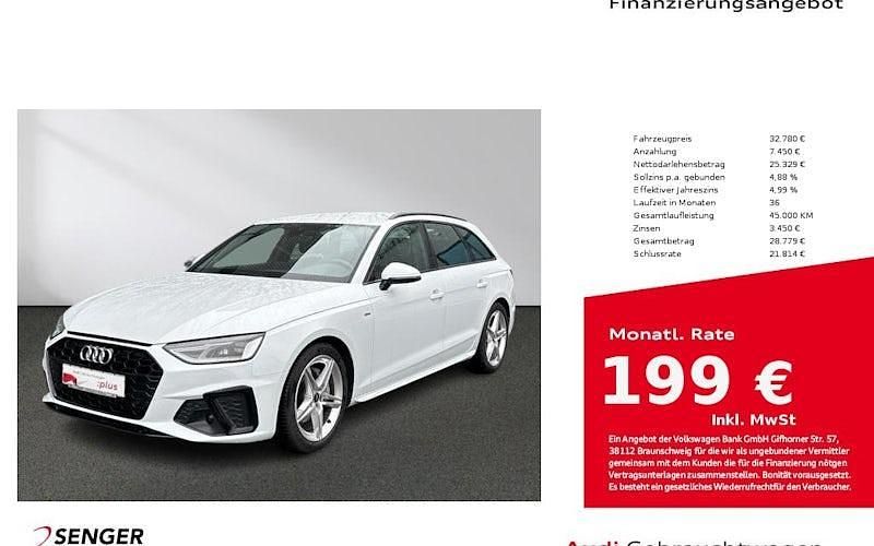 Gebraucht Audi A4 S-Line 204 PS (150 kW) 2023 Weiß Kombi