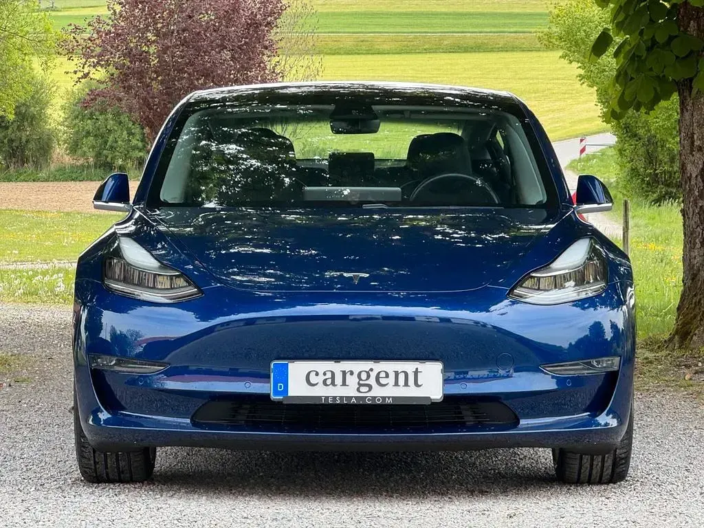 Usata Tesla Model 3 Long Range AWD 366 kW (498 CV) 2019 Blu Berlina