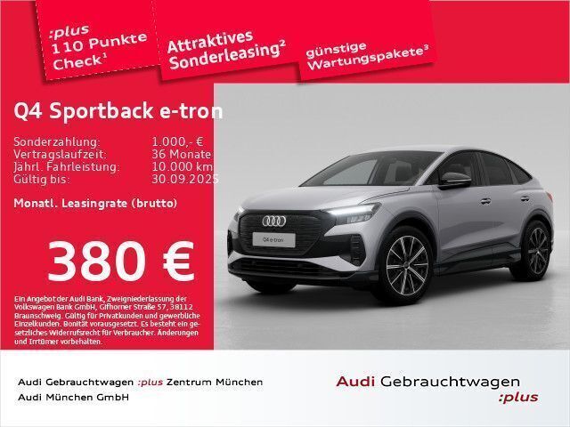Florettsilber metallic Gebraucht 2024 Audi Q4 Sportback e-tron Advanced SUV | 44.924 € (Teuer) - Bild 1/2