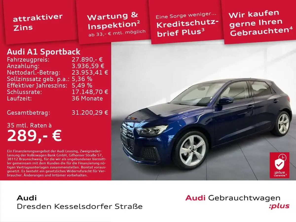 Gebraucht Audi A1 Advanced Plus 95 PS (69 kW) 2026 Navarrablau metallic SUV