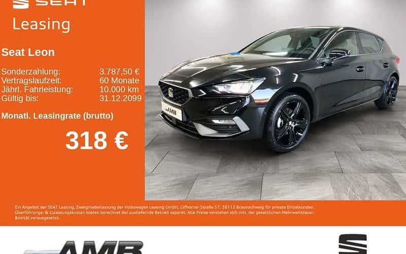 Schwarz Neu 2025 Seat Leon Black Edition Limousine | 32.980 € (Teuer) - Bild 1/4