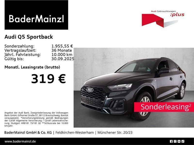 Schwarz Gebraucht 2024 Audi Q5 Sportback S-Line SUV | 52.930 € (Fairer Preis) - Bild 1/3