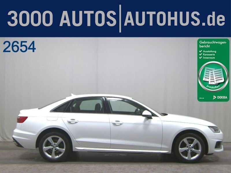 Ibisweiss Gebraucht 2020 Audi A4 Advanced Limousine | 20.580 € (Guter Preis) - Bild 1/4