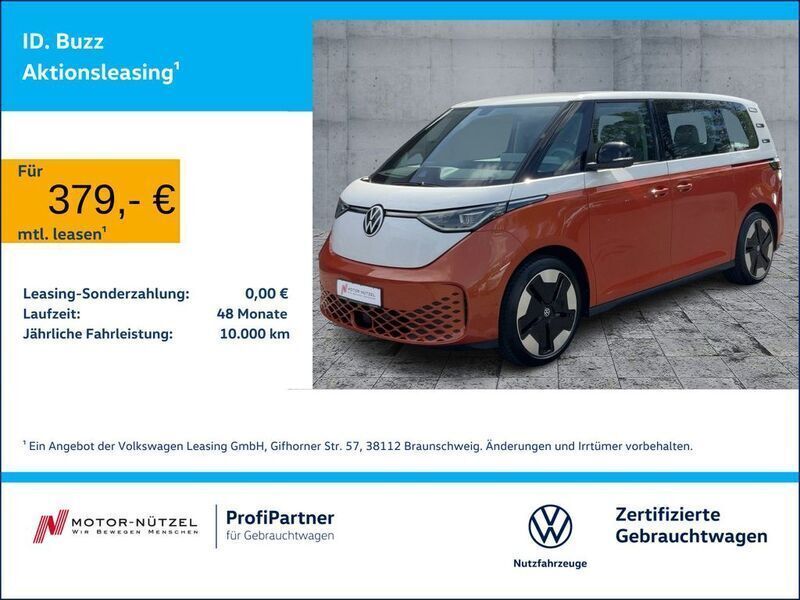Candyweiß/energetic orange me Gebraucht 2024 VW ID. Buzz Pro Van | 50.430 € (Fairer Preis) - Bild 1/4