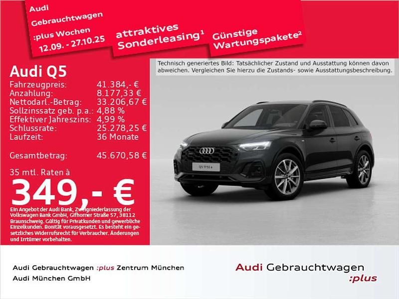 Mythosschwarz metallic Gebraucht 2022 Audi Q5 Ambiente SUV | 41.384 € (Fairer Preis) - Bild 1/2