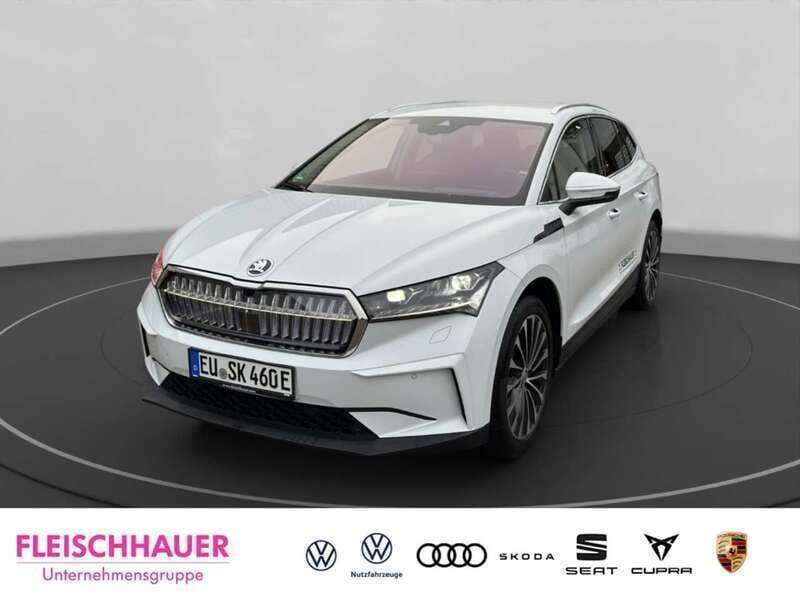 Weiss Gebraucht 2024 Skoda Enyaq iV Suite SUV | 48.990 € (Guter Preis) - Bild 1/4