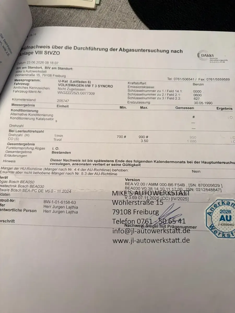 Gebraucht VW T3 100 PS (73 kW) 1990 Gelb Van