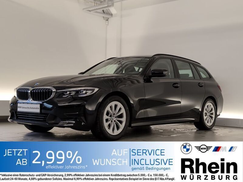 Schwarz uni Gebraucht 2022 BMW 320 Advantage Kombi | 26.520 € (Superpreis) - Bild 1/4