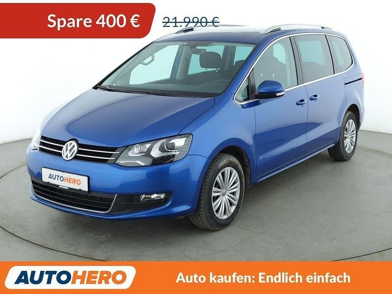 Gebraucht VW Sharan Comfortline 150 PS (110 kW) 2018 Blau Van / Kleinbus