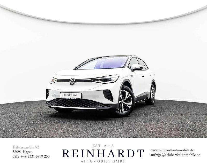 Gletscherweiß metallic Gebraucht 2021 VW ID.4 Pure SUV | 22.965 € (Fairer Preis) - Bild 1/3