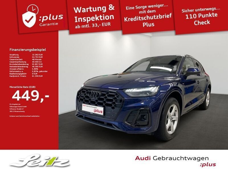 Navarrablau metallic Gebraucht 2023 Audi Q5 Ambiente SUV | 60.790 € - Bild 1/4