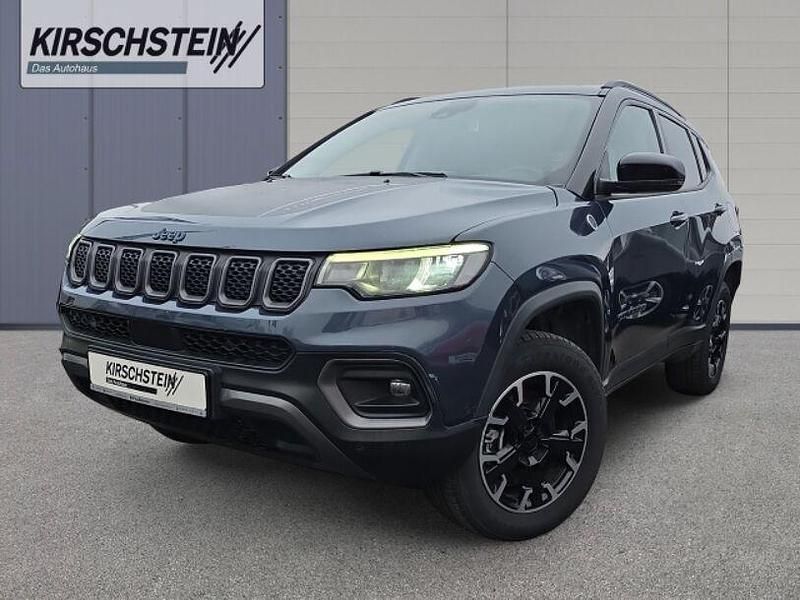 Blau Gebraucht 2023 Jeep Compass Trailhawk SUV | 20.990 € (Superpreis) - Bild 1/4