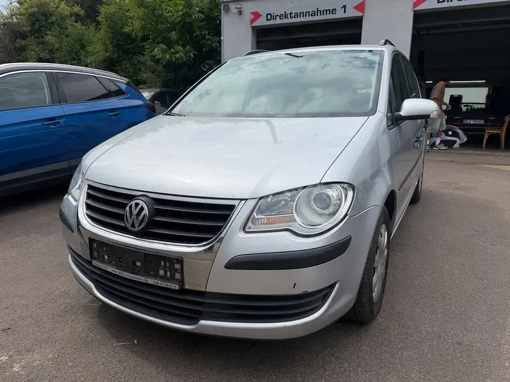 Gebraucht VW Touran Conceptline 102 PS (75 kW) 2007 Silber Van / Kleinbus