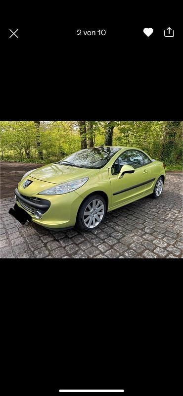 Grün Gebraucht 2007 Peugeot 207 CC Cabrio | 1.800 € (Fairer Preis) - Bild 1/4