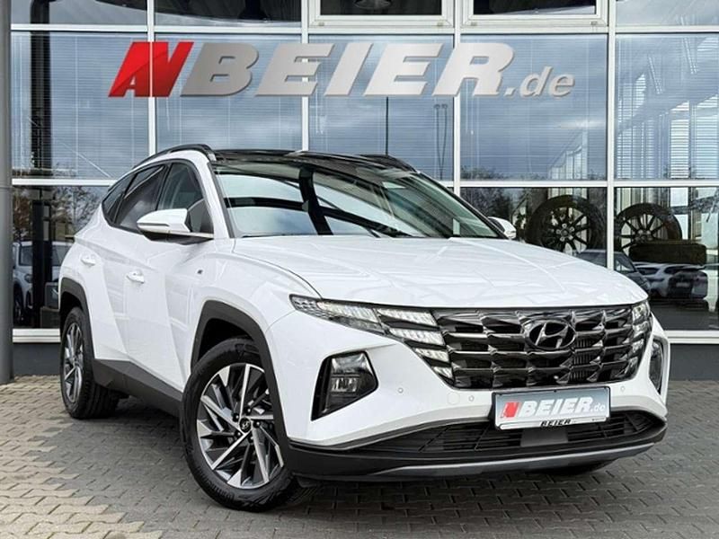 Atlas white / sol Gebraucht 2023 Hyundai Tucson Trend SUV | 26.990 € (Guter Preis) - Bild 1/4