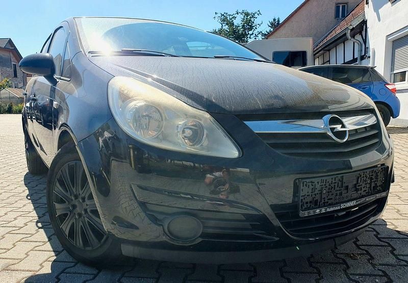 Schwarz Gebraucht 2008 Opel Corsa Edition Limousine | 899 € (Guter Preis) - Bild 1/4