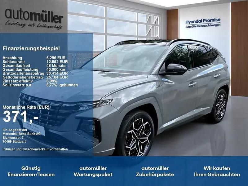 Grau Gebraucht 2022 Hyundai Tucson N Line SUV | 31.470 € (Teuer) - Bild 1/4