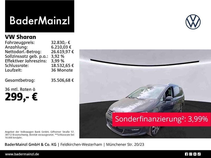 Uranograu Gebraucht 2022 VW Sharan Active Van / Kleinbus | 32.830 € (Fairer Preis) - Bild 1/3