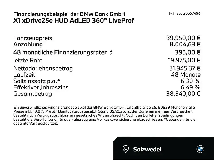 Gebraucht BMW X1 Efficient Dynamics 246 PS (180 kW) 2024 Bmw bmw x1 xdrive25e (schwarz) SUV
