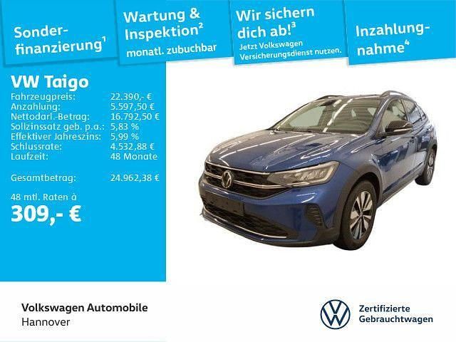 Gebraucht VW Taigo Goal 116 PS (85 kW) 2024 Reef blue metallic SUV