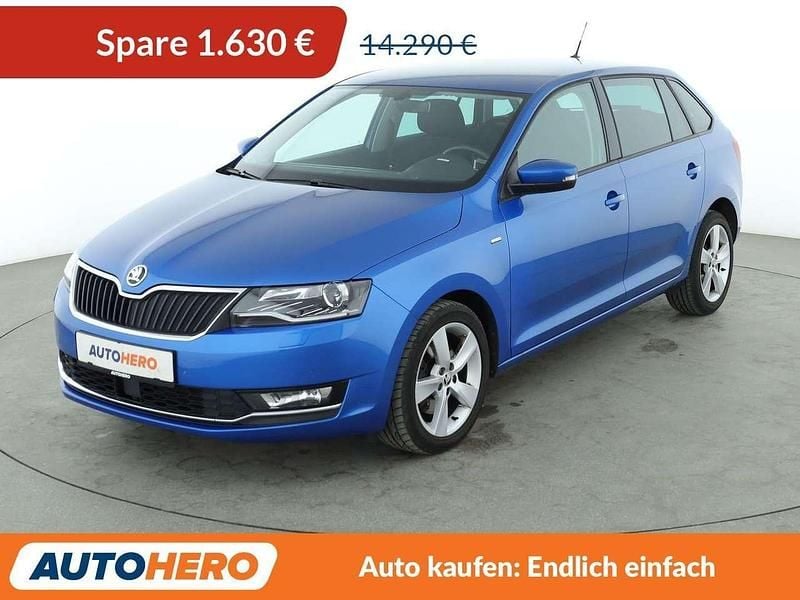 Gebraucht Skoda Rapid Clever 125 PS (91 kW) 2017 Modra race/race blue Limousine