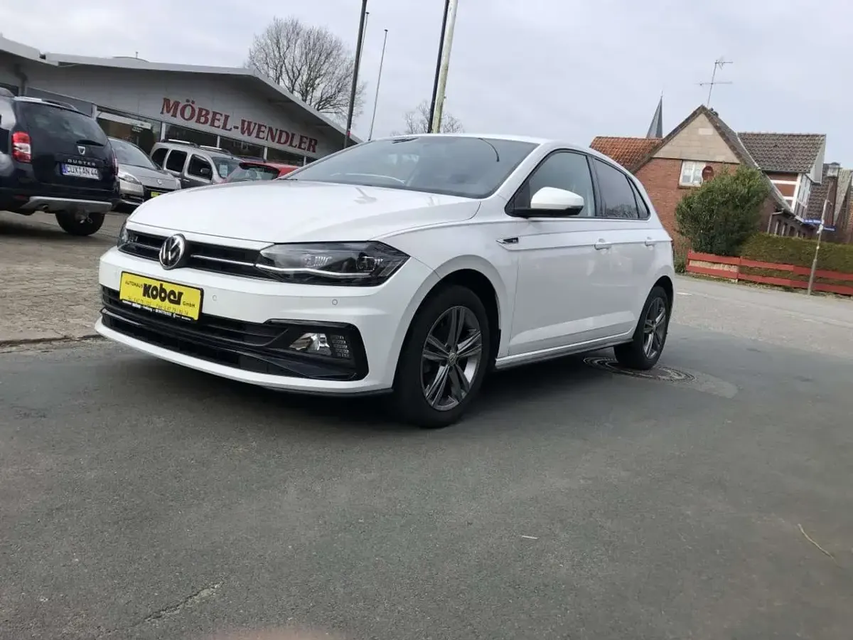 Gebraucht VW Polo R-line 95 PS (69 kW) 2018 Weiß metallic Kleinwagen