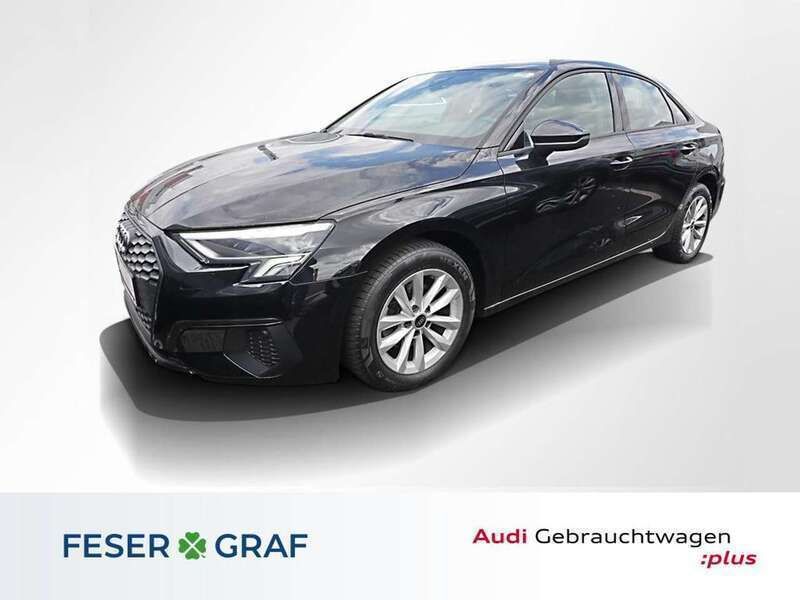 Mythosschwarz metallic Gebraucht 2022 Audi A3 Sport Limousine | 23.980 € (Guter Preis) - Bild 1/4
