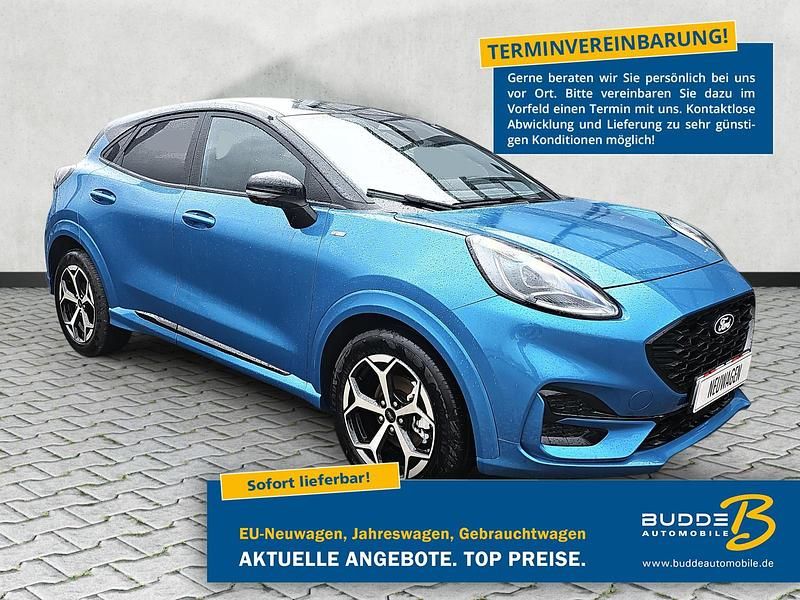 Blau Neu 2025 Ford Puma Gen-E ST-Line SUV | 26.580 € (Fairer Preis) - Bild 1/4
