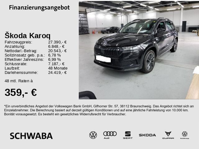 Blackmagic perleffekt Gebraucht 2022 Skoda Karoq SportLine SUV | 27.390 € (Etwas zu teuer) - Bild 1/4