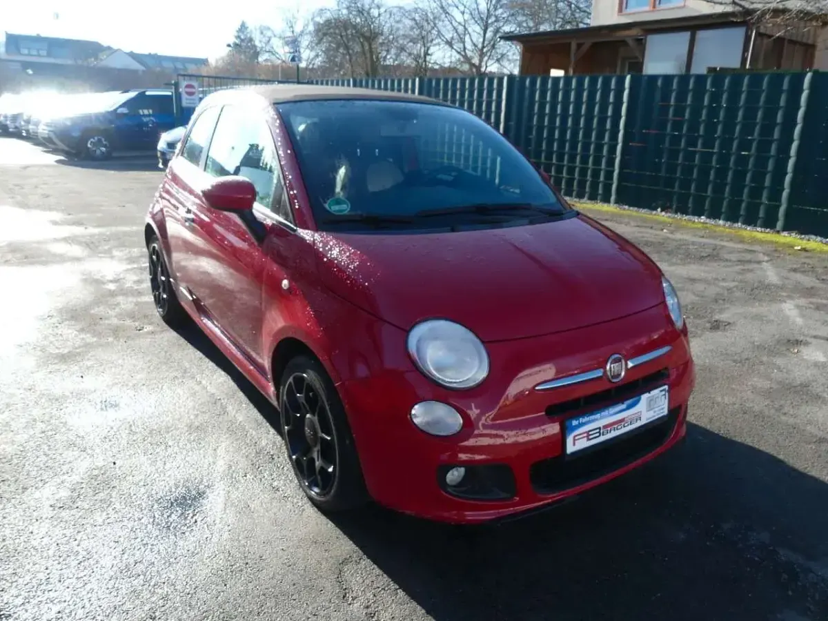 Gebraucht Fiat 500S S 86 PS (63 kW) 2013 Rot Cabrio