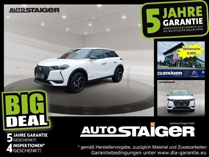 Lack weiss banquise/typ aussenverkl Gebraucht 2022 DS Automobiles DS3 Crossback E-Tense Performance Line Plus SUV | 15.999 € (Guter Preis) - Bild 1/3