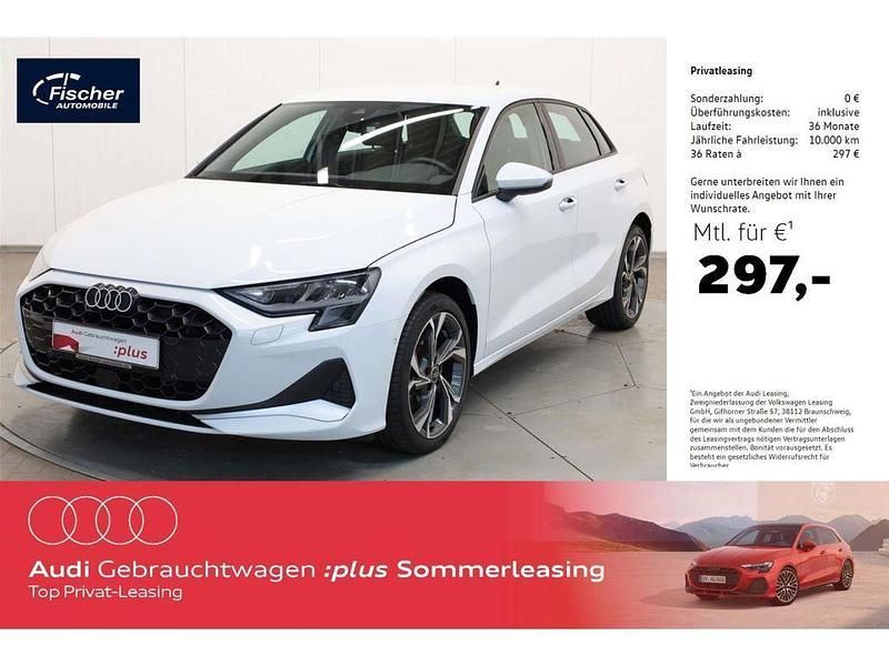 Weiss Gebraucht 2024 Audi A3 Sportback Advanced Limousine | 33.440 € (Fairer Preis) - Bild 1/4