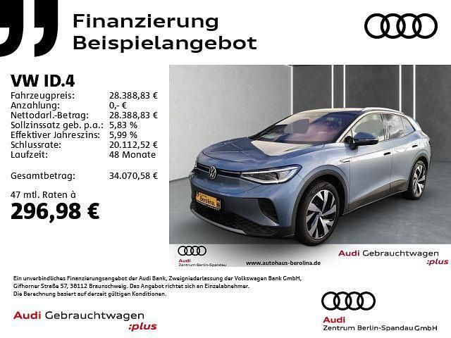 Blau Gebraucht 2022 VW ID.4 Pro Performance SUV | 28.389 € (Fairer Preis) - Bild 1/4