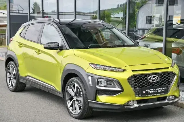 Gebraucht Hyundai Kona Premium 120 PS (88 kW) 2018 Gelb SUV
