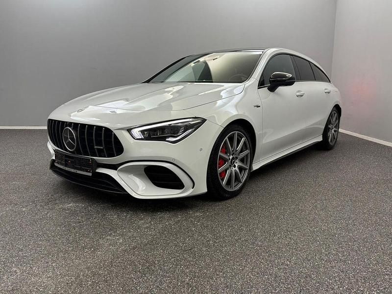 Silber Gebraucht 2021 Mercedes CLA45 AMG Shooting Brake AMG Kombi | 42.999 € (Superpreis) - Bild 1/4