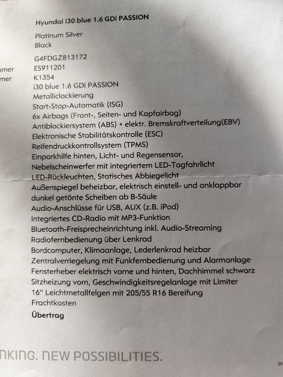 Silber Gebraucht 2016 Hyundai i30 Passion Limousine | 10.700 € (Fairer Preis) - Bild 1/4