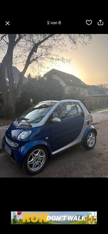Gebraucht Smart ForTwo Cabrio Passion 61 PS (44 kW) 2002 Blau Cabrio