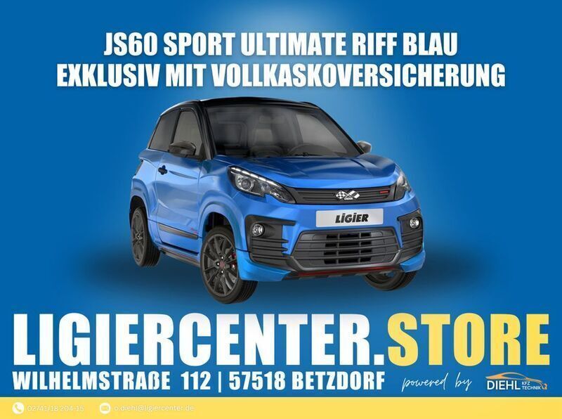 Blau Neu 2024 Ligier JS60 Kleinwagen | 20.085 € (Teuer) - Bild 1/4
