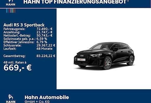 Gebraucht Audi RS3 Ambiente 400 PS (294 kW) 2025 Schwarz Limousine