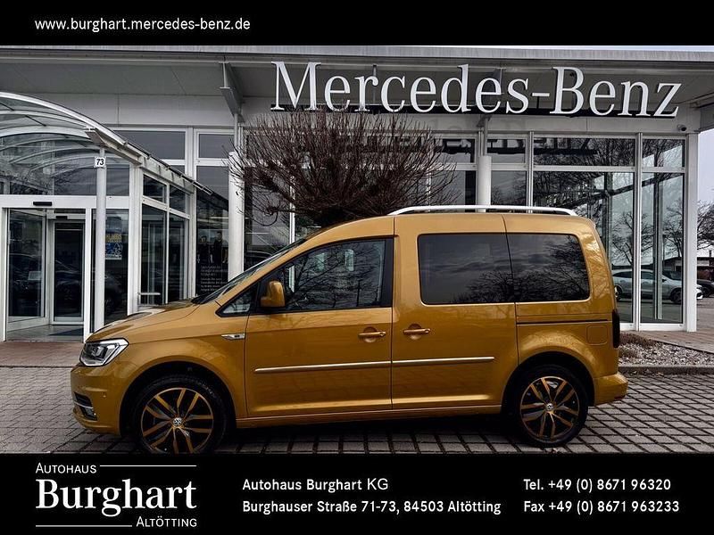 Gebraucht VW Caddy Highline 125 PS (91 kW) 2017 Sandstorm yellow Van / Kleinbus