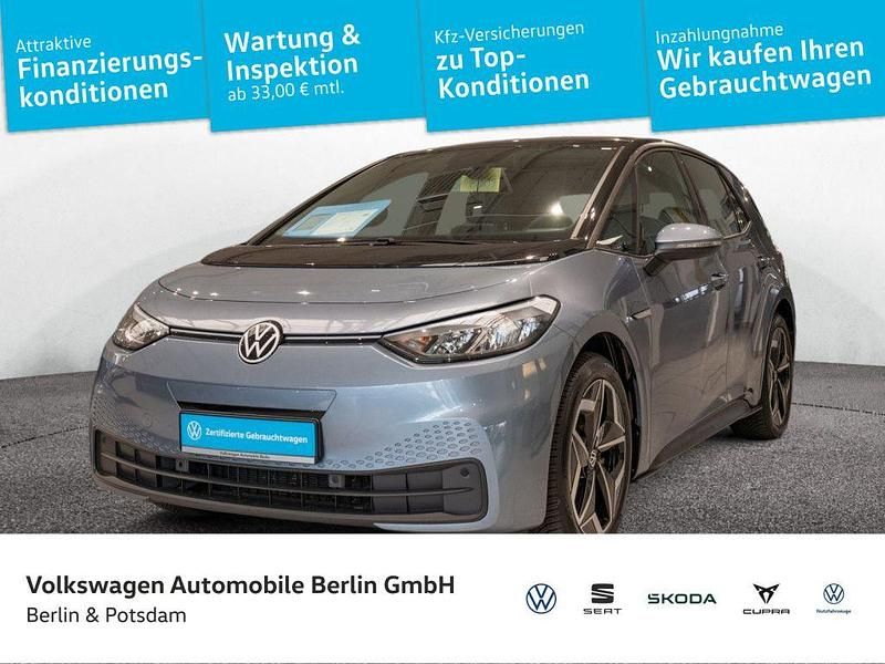 Stonewashed blue metallic/schw Gebraucht 2022 VW ID.3 Pure Kleinwagen | 19.450 € (Guter Preis) - Bild 1/4